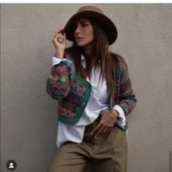 Zara Knit Jacquard Jacket - Picture 3 of 8